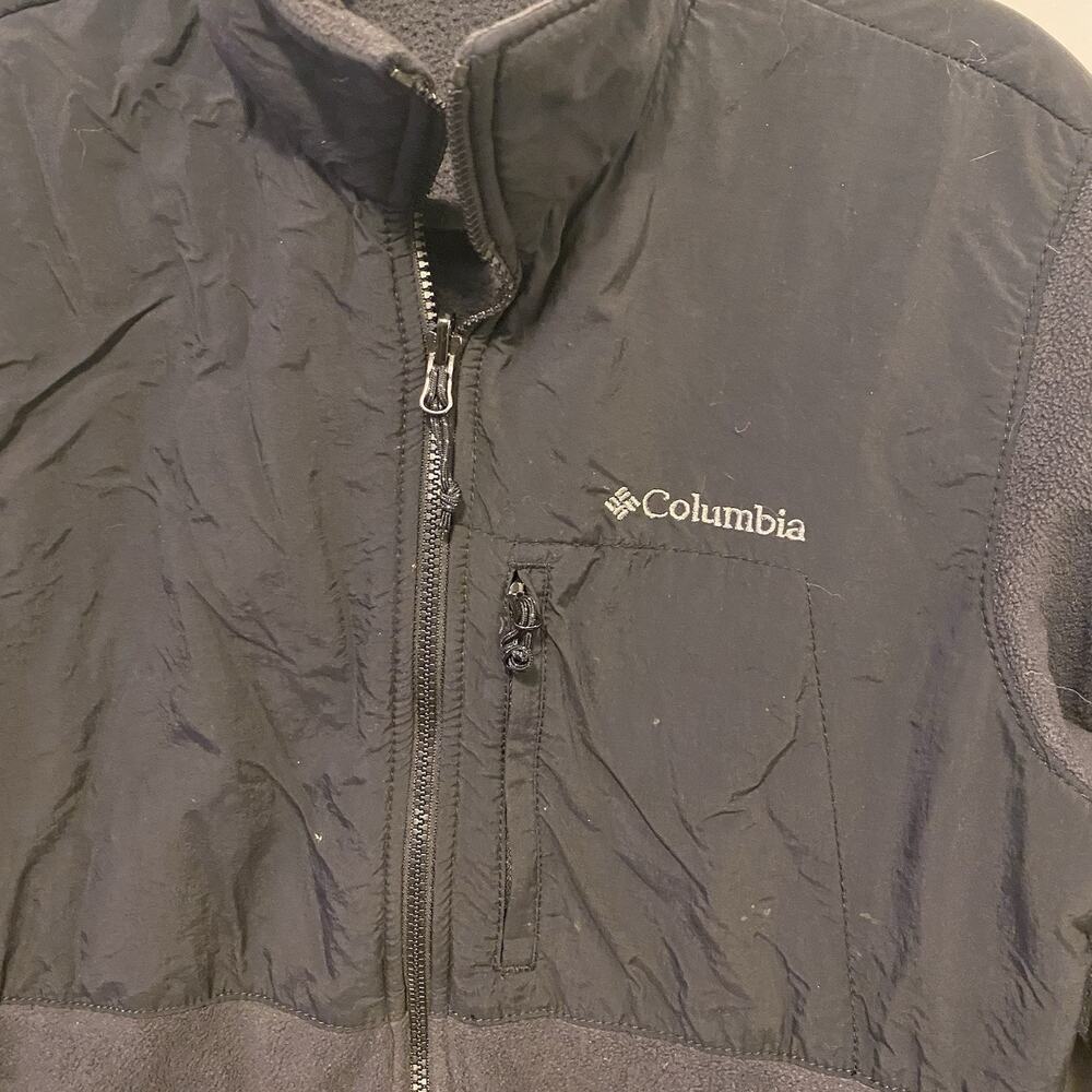 Columbia Women's L Fleece Full Zip Jacket Outdoors Camping Hiking Black Pockets - Picture 7 of 11